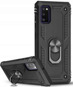 ETUI PANCERNE RING CASE DO SAMSUNG A41 + SZKŁO