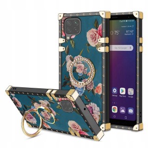 ETUI HUAWEI P40 LITE MOCNE RÓŻE RING CASE+SZKŁO