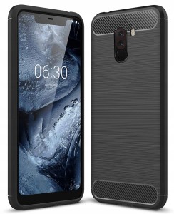 ETUI DO XIAOMI POCOPHONE F1 CARBON CASE SLIM + SZKŁO