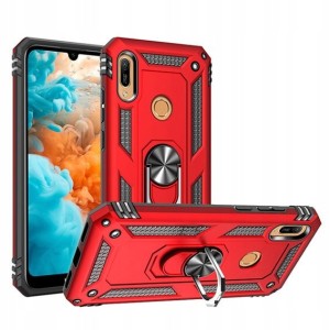 ETUI PANCERNE ARMOR RING DO HUAWEI Y6 2019 + SZKŁO