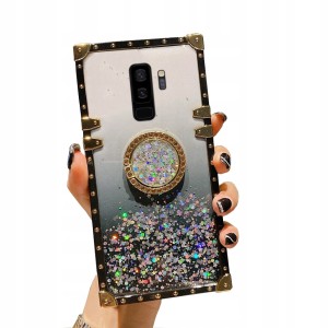 ETUI DO SAMSUNG S9 PLUS MOCNE BROKAT RING + SZKŁO