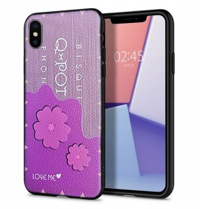 SILIKONOWE MIĘKKIE ETUI DO IPHONE X/XS+SZKŁO