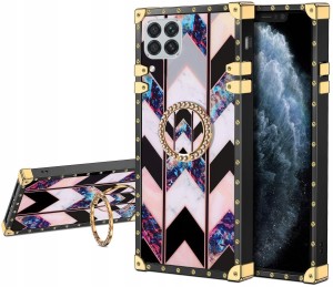 ETUI DO HUAWEI P40 LITE MARMUR RING CASE + SZKŁO