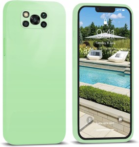 ETUI DO XIAOMI POCO X3/X3 PRO SILIKON KOLOR +SZKŁO