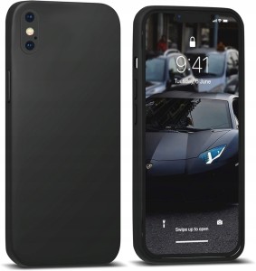 ETUI DO IPHONE X SILIKON KOLOR OCHRONA APARATU+SZKŁO