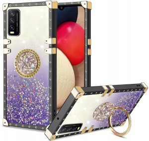 ETUI DO VIVO Y20s BROKAT RING GLITTER CASE + SZKŁO