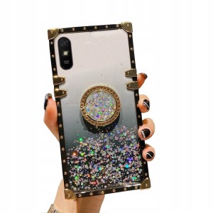 ETUI DO XIAOMI REDMI 9A BROKAT RING CASE + SZKŁO