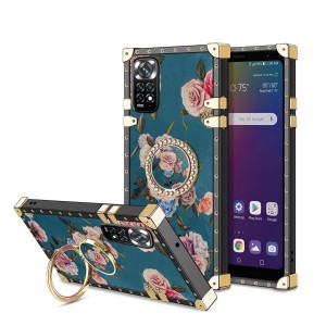 ETUI XIAOMI NOTE 11 / 11S KWIATY RÓŻE RING + SZKŁO