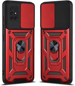 ETUI PANCERNE DO SAMSUNG A71 SLIDE RING + SZKŁO