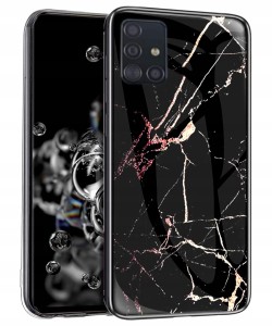 ETUI SZKLANE MARMUR DO SAMSUMG A51 CASE + SZKŁO