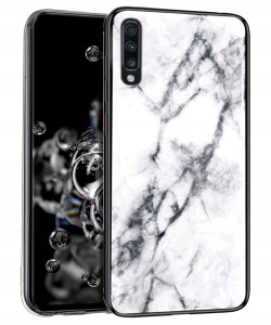 ETUI SZKLANE MARMUR DO SAMSUMG A70 CASE + SZKŁO