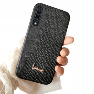 ETUI SKÓRA WĘŻA DO SAMSUNG A70 CASE + SZKŁO