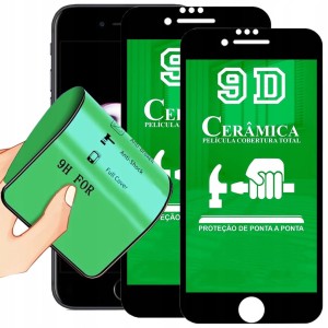 2x SZKŁO HYBRYDOWE DO IPHONE 6 PLUS / 7 PLUS / 8 PLUS FOLIA CERAMICZNA 9D