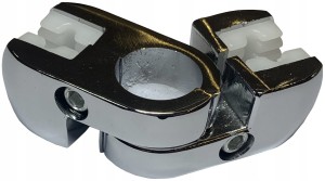 Złącze łamane do płyty szkła SZYBY fi 25 złączka