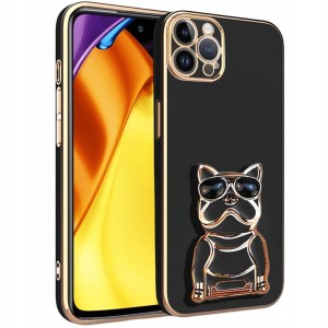 ETUI DO IPHONE 14 PRO GLAMOUR DOG 6D UCHWYT PODSTAWKA OCHRONA CASE + SZKŁO