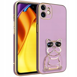 ETUI GLAMOUR DOG 6D DO IPHONE 11 UCHWYT PODSTAWKA OCHRONA APARATY + SZKŁO