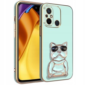 ETUI GLAMOUR DOG 6D DO XIAOMI REDMI 12C UCHWYT PODSTAWKA OCHRONA + SZKŁO