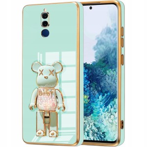 ETUI GLAMOUR DO HUAWEI MATE 10 LITE BEAR UCHWYT MIŚ SILIKON CASE 6D + SZKŁO