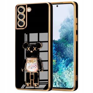 ETUI GLAMOUR 6D DO SAMSUNG S22 BEAR UCHWYT PODSTAWKA MIŚ SILIKON CASE 6D