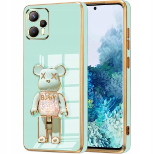 ETUI GLAMOUR DO MOTO G13 / G23 BEAR UCHWYT PODSTAWKA MIŚ SILIKON + SZKŁO