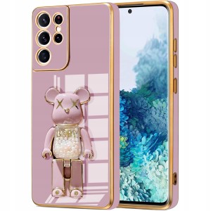ETUI DO SAMSUNG S21 ULTRA GLAMOUR BEAR UCHWYT PODSTAWKA MIŚ SILIKON CASE 6D