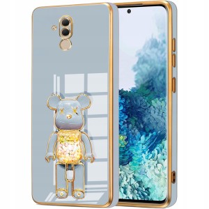ETUI GLAMOUR DO HUAWEI MATE 20 LITE BEAR UCHWYT MIŚ SILIKON CASE 6D + SZKŁO